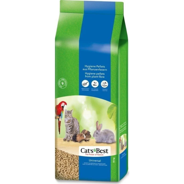 Cat's Best Universal medžio drožlių kraikas katėms 40l, 22 kg