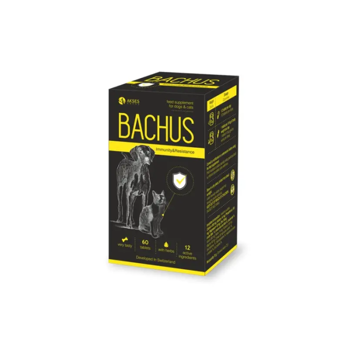 Bachus Immunity-Resistance pašaro papildas imunitetui šunims ir katėms, N60