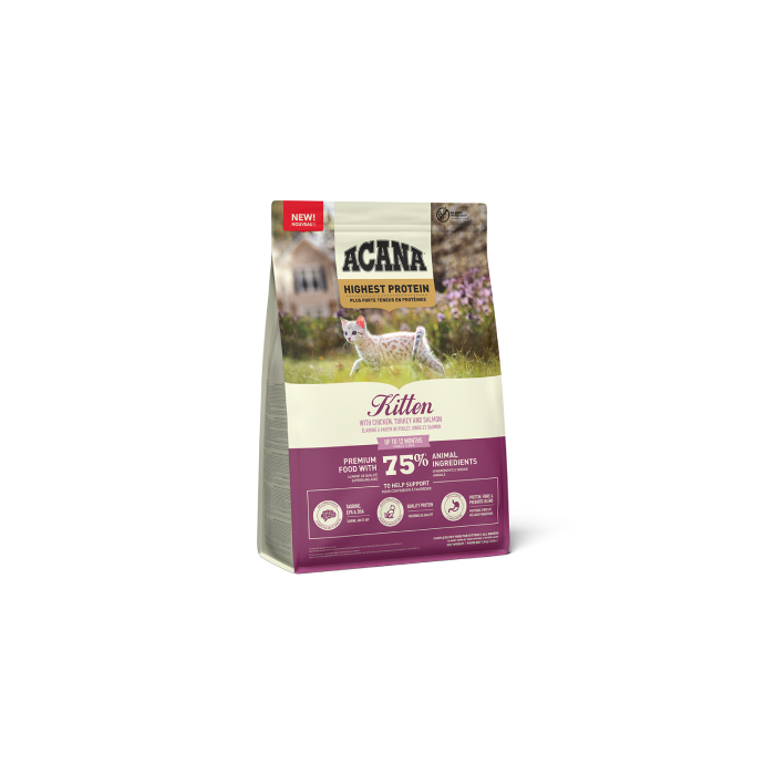 Acana Highest Protein Kitten begrūdis, sausas maistas kačiukams, 1,8 kg