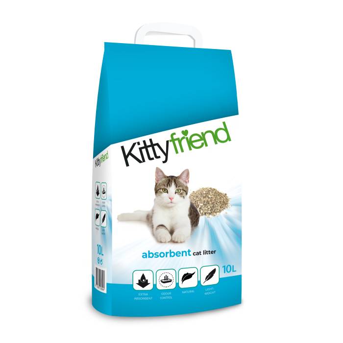 Kitty Friend Absorbent sugeriantis kraikas katėms, 10 l