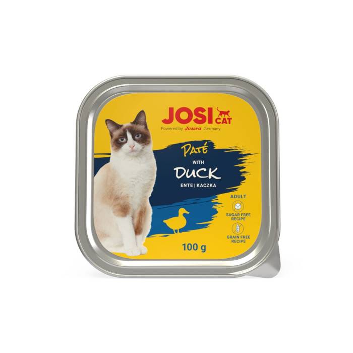 JosiCat Paté with Duck paštetas katėms su antiena, 100 g