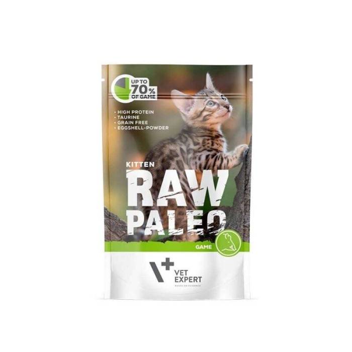 Raw Paleo Vet Expert Kitten drėgnas maistas kačiukams su žvėriena, 100 g