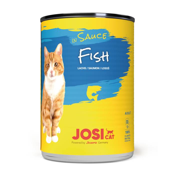 JosiCat Fish in Sauce konservuotas maistas katėms su žuvim padaže, 415 g