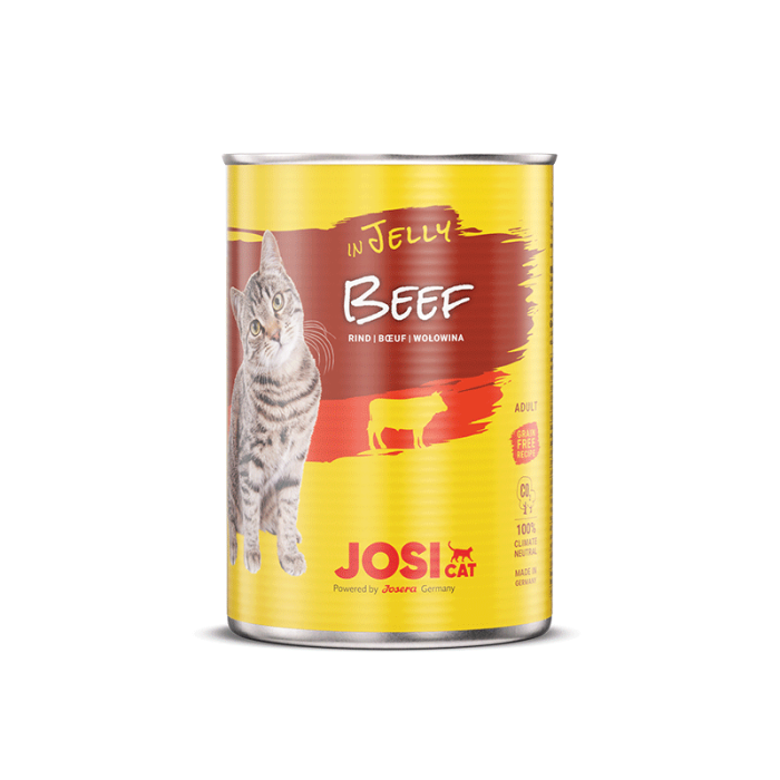 JosiCat Beef in Jelly konservuotas maistas katėms su jautiena drebučiuose, 400 g