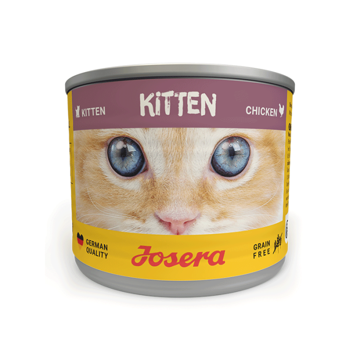 Josera Kitten Chicken begrūdis konservuotas maistas jaunoms katėms su vištiena, 12x85 g
