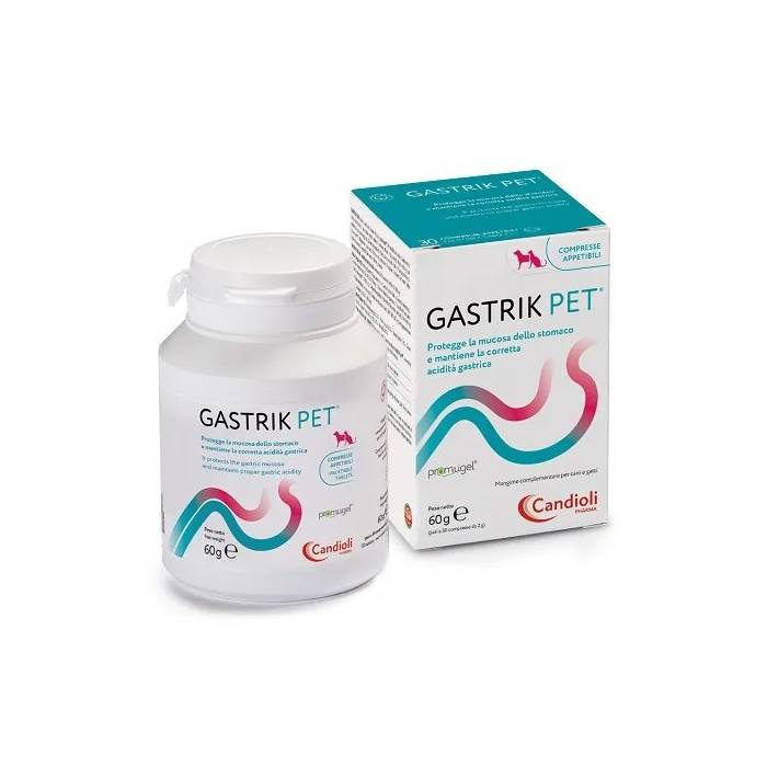 Candioli Gastrik Pet papildai šunims ir katėms, kuriems pasireiškė skrandžio rūgštingumas, N30