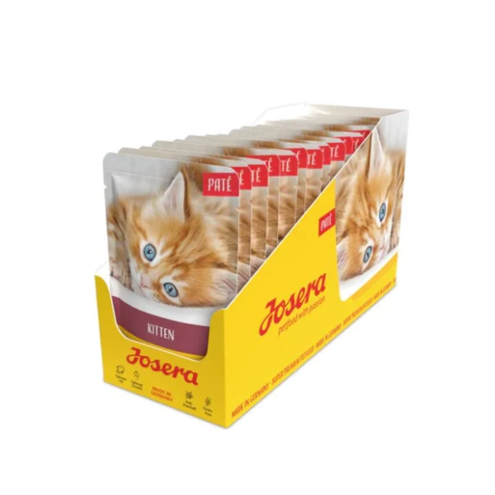 Josera Paté Kitten begrūdis konservuotas maistas jaunoms katėms, 16x85 g