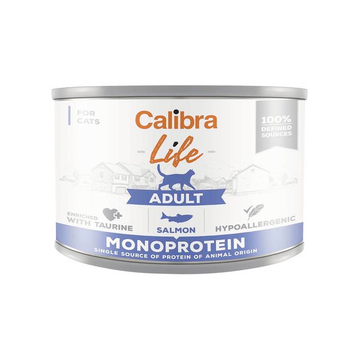Calibra Life Cat Adult Salmon drėgnas maistas katėms, 200 g