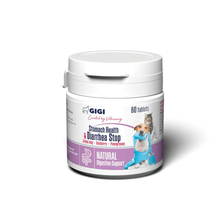 Gigi Stomach Health - Diarrhea Stop papildas nuo viduriavimo šunims ir katėms, N60