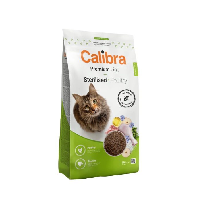 Calibra Cat Premium Sterilised Poultry sausas maistas sterilizuotoms katėms, 2 kg
