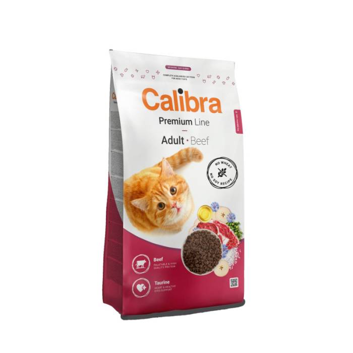Calibra Cat Premium Adult Beef sausas maistas katėms, 10 kg
