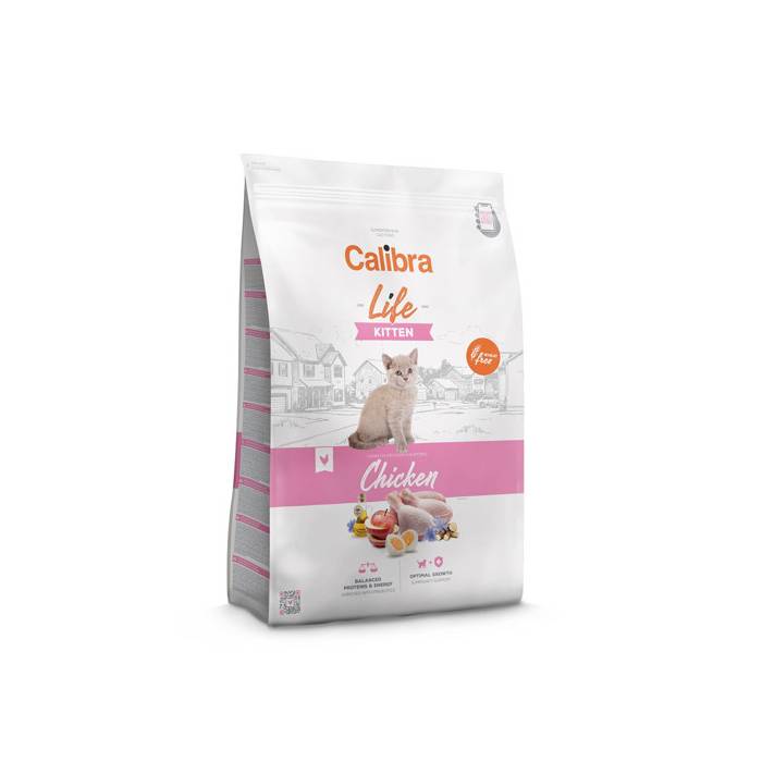 Calibra Cat Life Kitten Chicken sausas maistas kačiukams, 6 kg