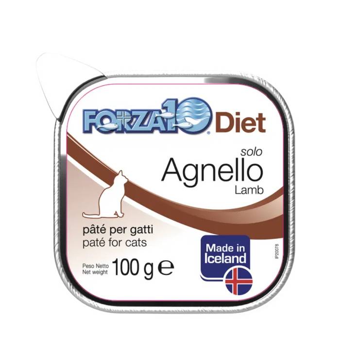 Forza 10 Intestinal Solo Diet Lamb drėgnas maistas alergiškoms katėms, 100 g