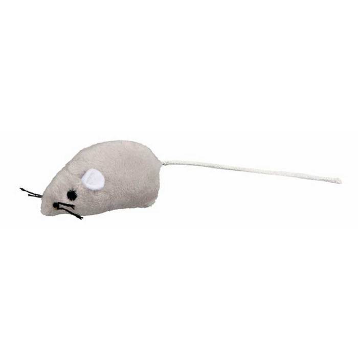 Trixie pliušinė pelė, žaislas katėms, su katžole, 5 cm