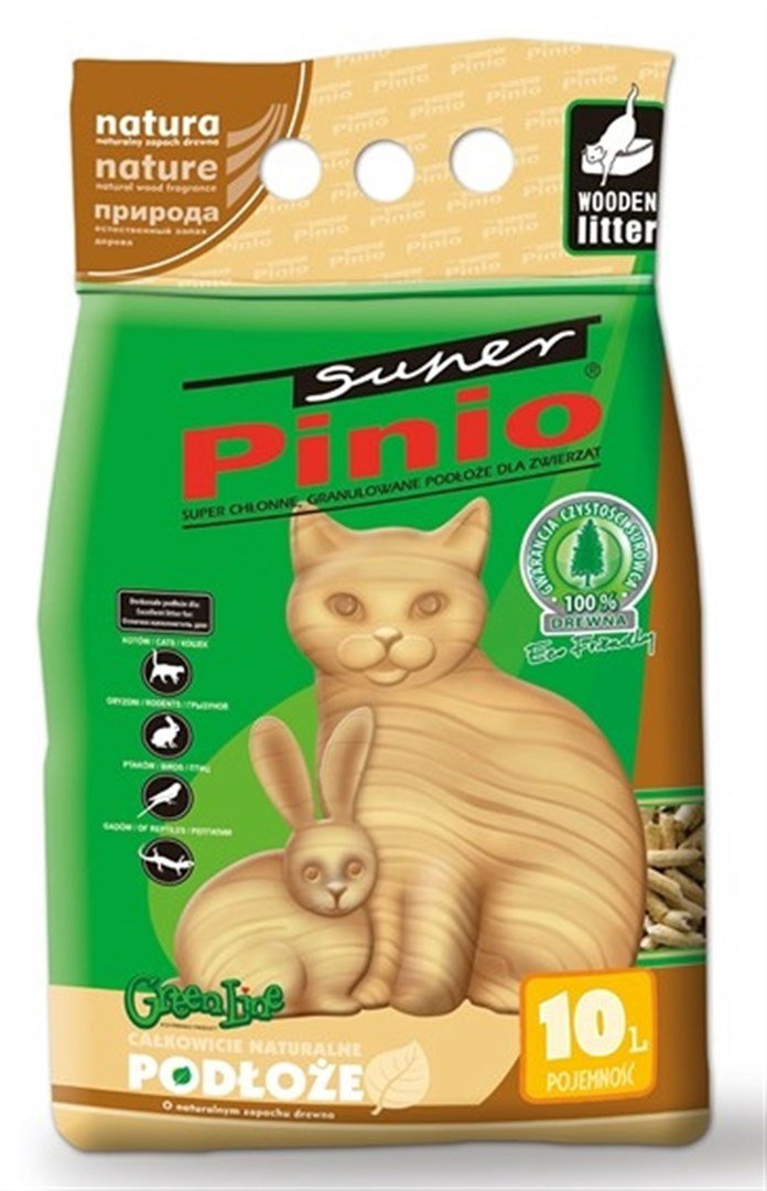 Certech Kraikas Super Pinio Natural 10 l - Medinis kačių kraikas