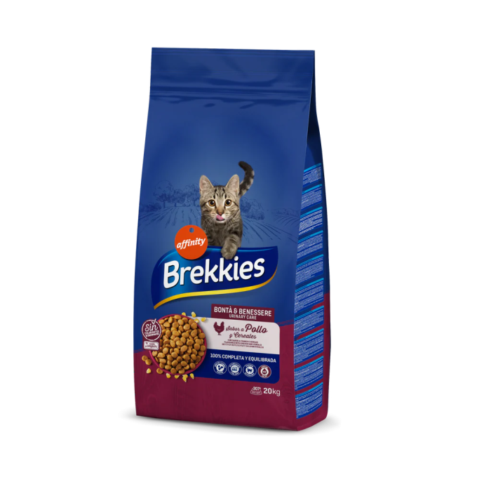 Brekkies Urinary Care Cat sausas maistas katėms šlapimo takų ligų prevencijai, 20 kg