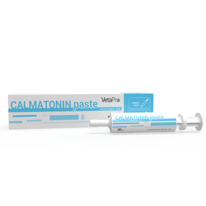VetaPro Calmatonin Paste papildai katėms, kenčiančioms nuo streso, 30 ml