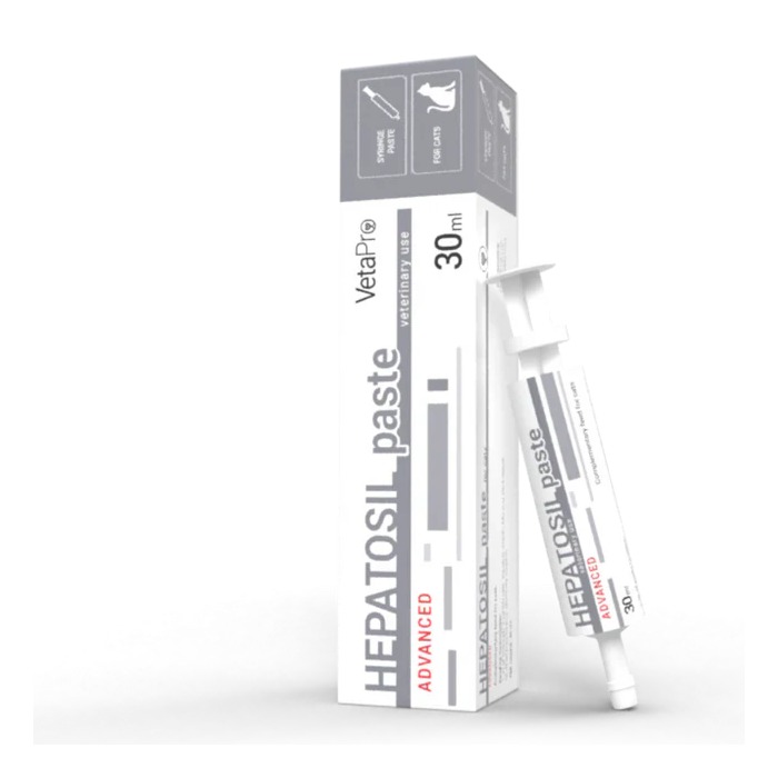 VetaPro Hepatosil Advanced Pasta papildai katėms esant kepenų funkcijos sutrikimams, 30 ml