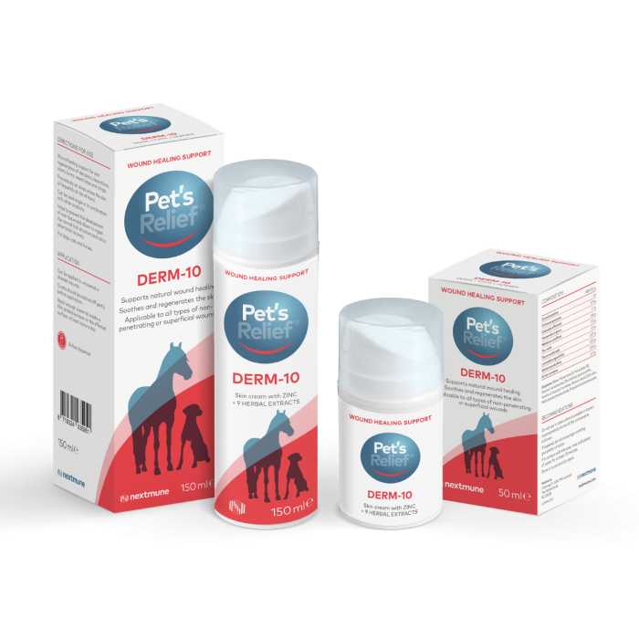 Pet’s Relief Derm10 odos kremas su cinko oksidu, 50 ml
