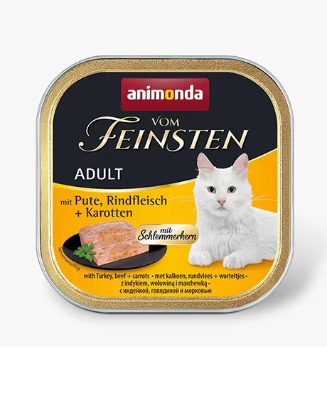 Animonda Vom Feinsten Adult konservai katėms su kalakutiena, jautiena ir morkomis, 100 g