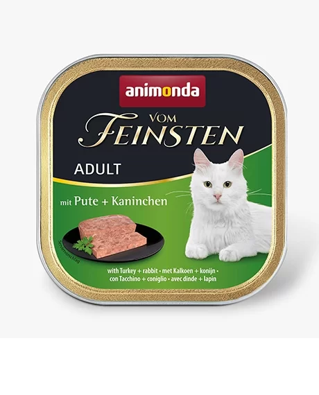 Animonda Vom Feinsten Adult konservai katėms su kalakutiena ir triušiena, 100 g