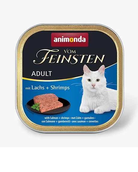 Animonda Vom Feinsten Adult konservai katėms su lašiša ir krevetėmis, 100 g