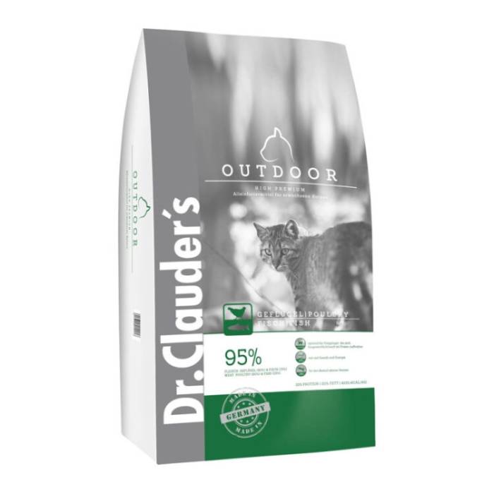 Dr. Clauder's High Premium Outdoor sausas maistas lauke gyvenančioms katėms, 10 kg