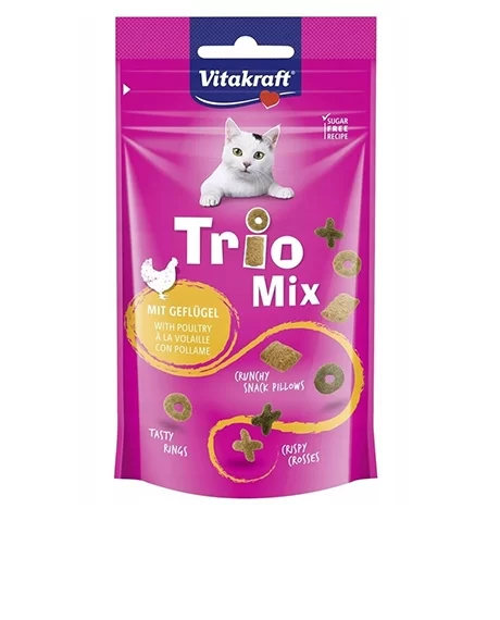 Vitakraft Trio Mix skanėstai katėms su vištiena, 60 g