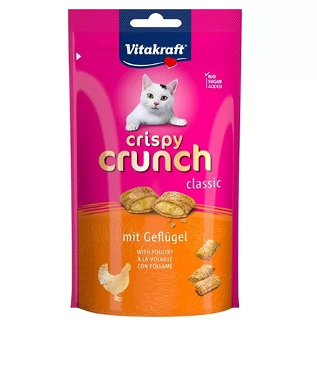 Vitakraft Crispy Crunch skanėstai katėms su vištiena, 60 g
