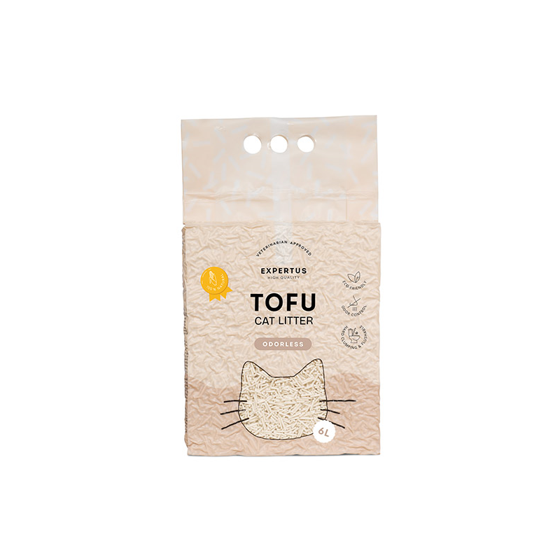 Expertus Tofu kraikas katėms bekvapis 6 l