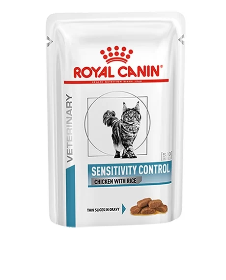 Royal Canin VD Sensitivity Control Chicken With Rice Gravy konservai katėms : Pakuotė - 85 g
