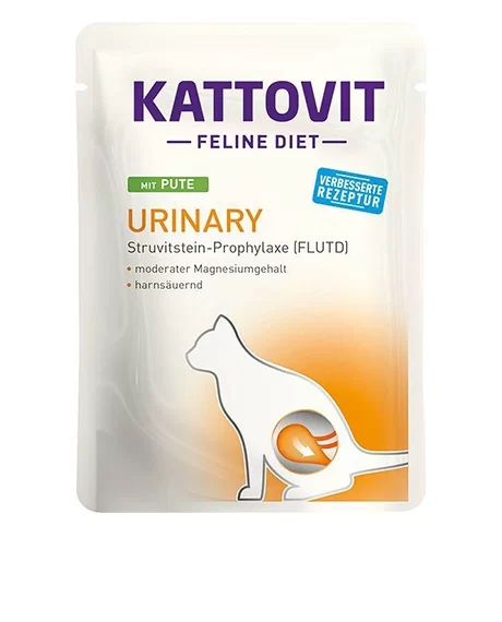 Kattovit Feline Diet Urinary konservai katėms su kalakutiena, 85 g
