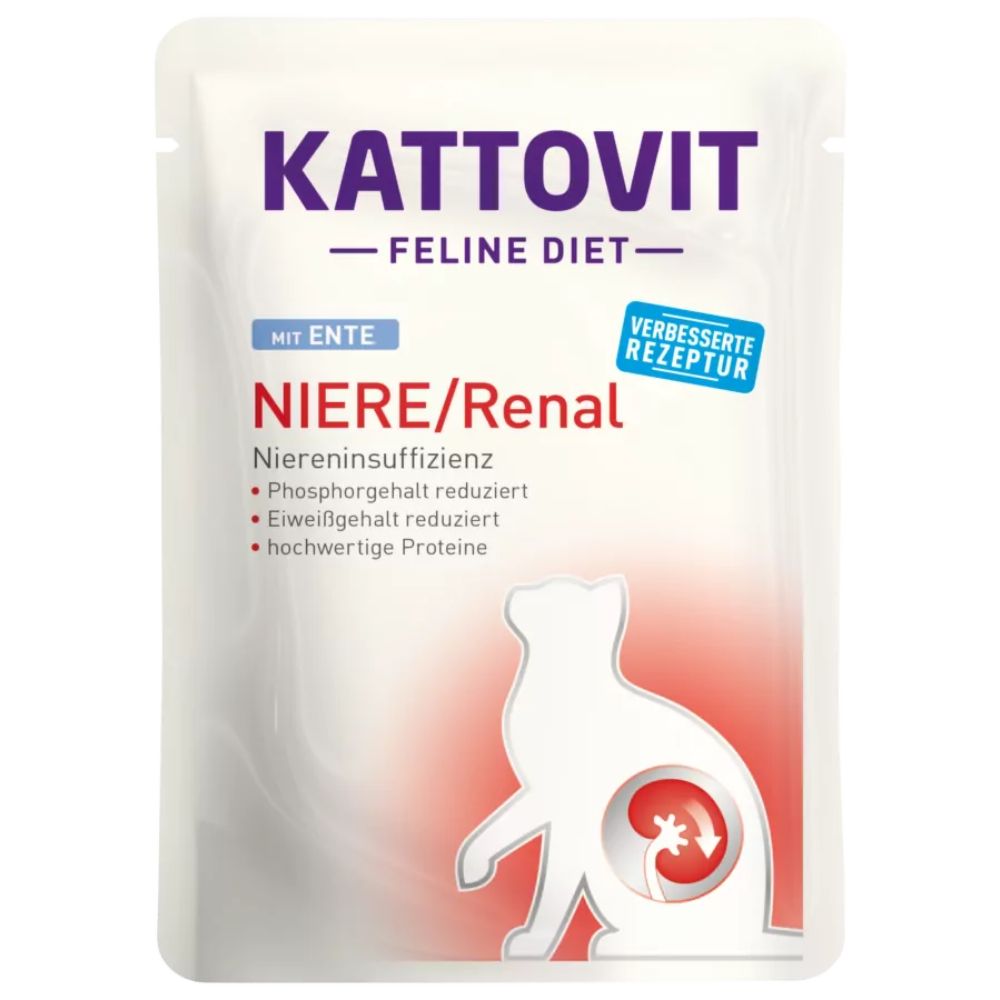 KATTOVIT RENAL šlapias pašaras katėms sergančioms inkstų ligomis 85g