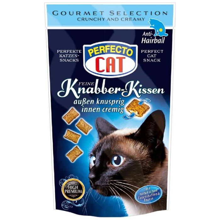 Perfecto Cat Anti Hairball pagalvėlės su įdaru skatinančios plaukų pasišalinimą, 50 g