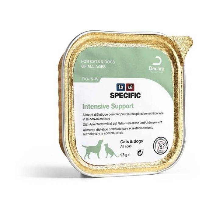 Specific F/C-IN-W Intensive Support atstatomasis konservas šunims ir katėms, 7 x 95 g