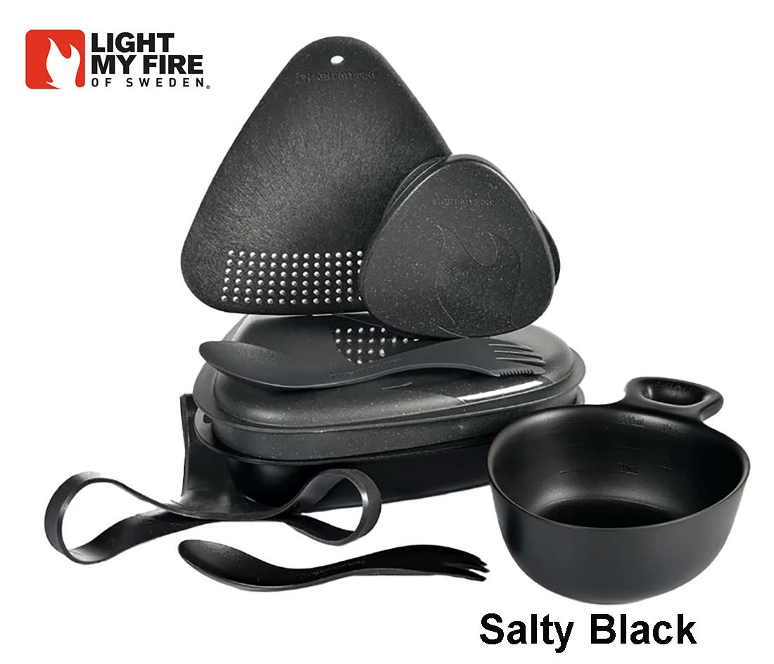 Turistinių indų rinkinys Light My Fire MealKit Bio Salty Black MLP išsiuntimas 9 d.