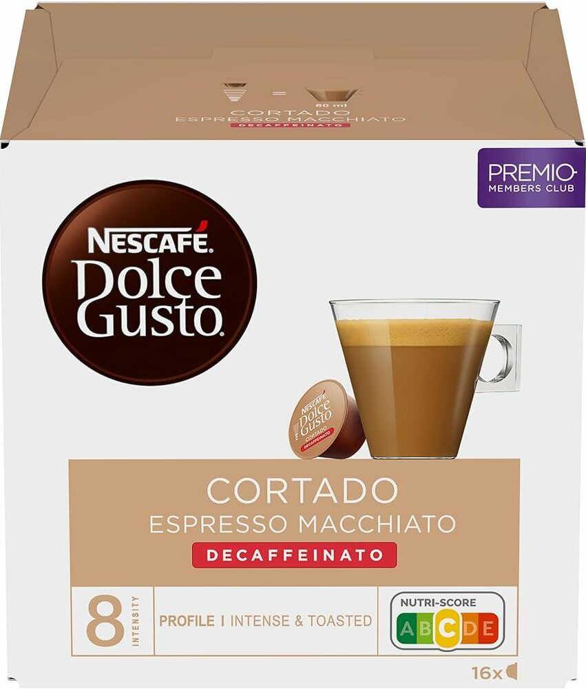 Nescafe Dolce Gusto Cortado be kofeino