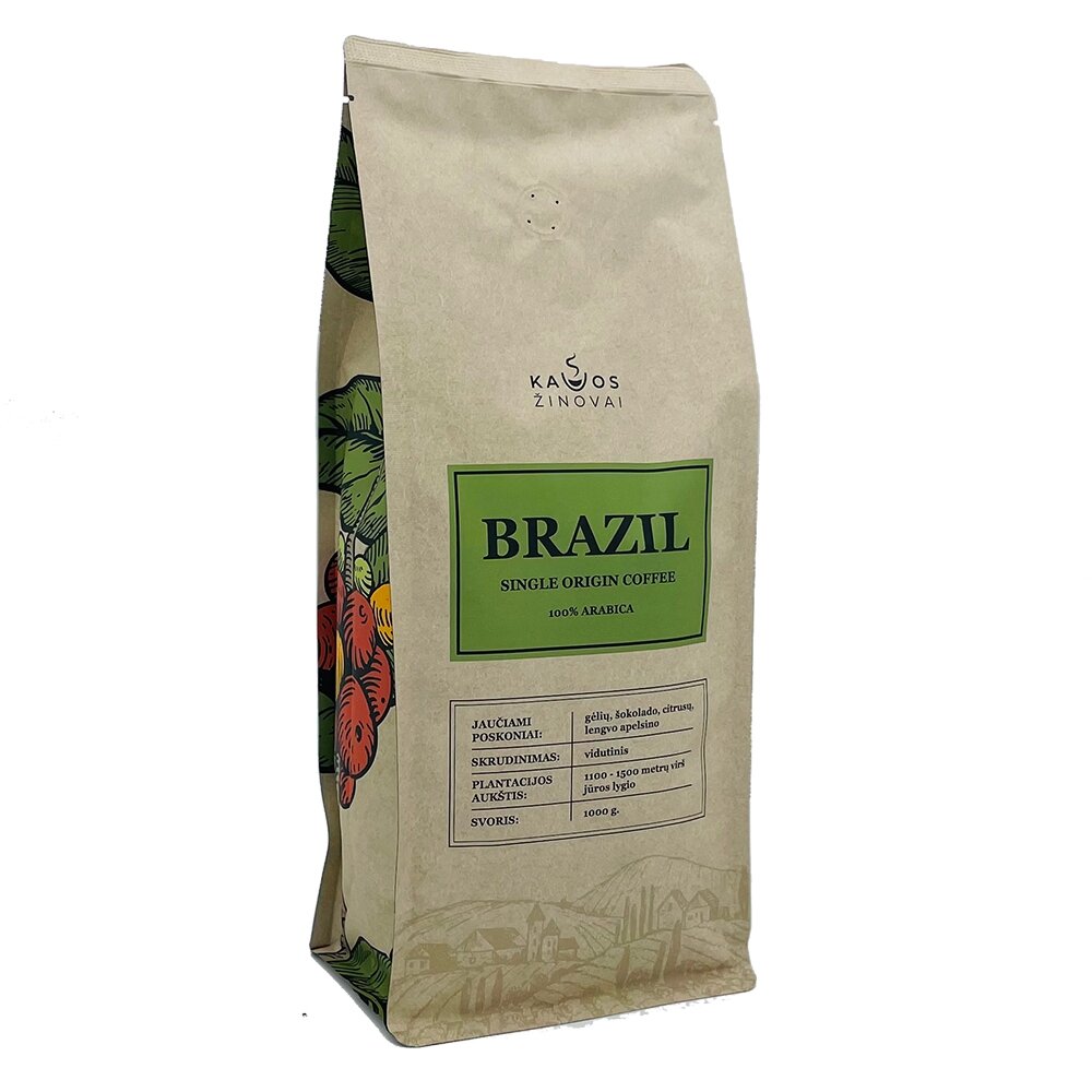 Kavos Pupelės Brazil Single Origin, 1 kg