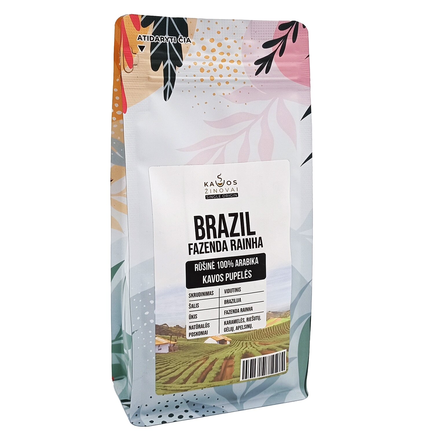 Kavos pupelės Brazil Yellow Bourbon Fazenda Rainha, 250 g