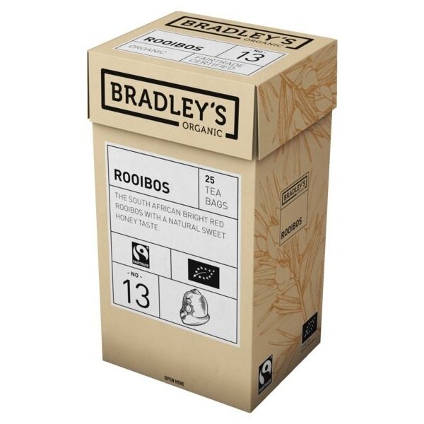 Ekologiška arbata Bradley's Rooibos 25 vnt. maišelių