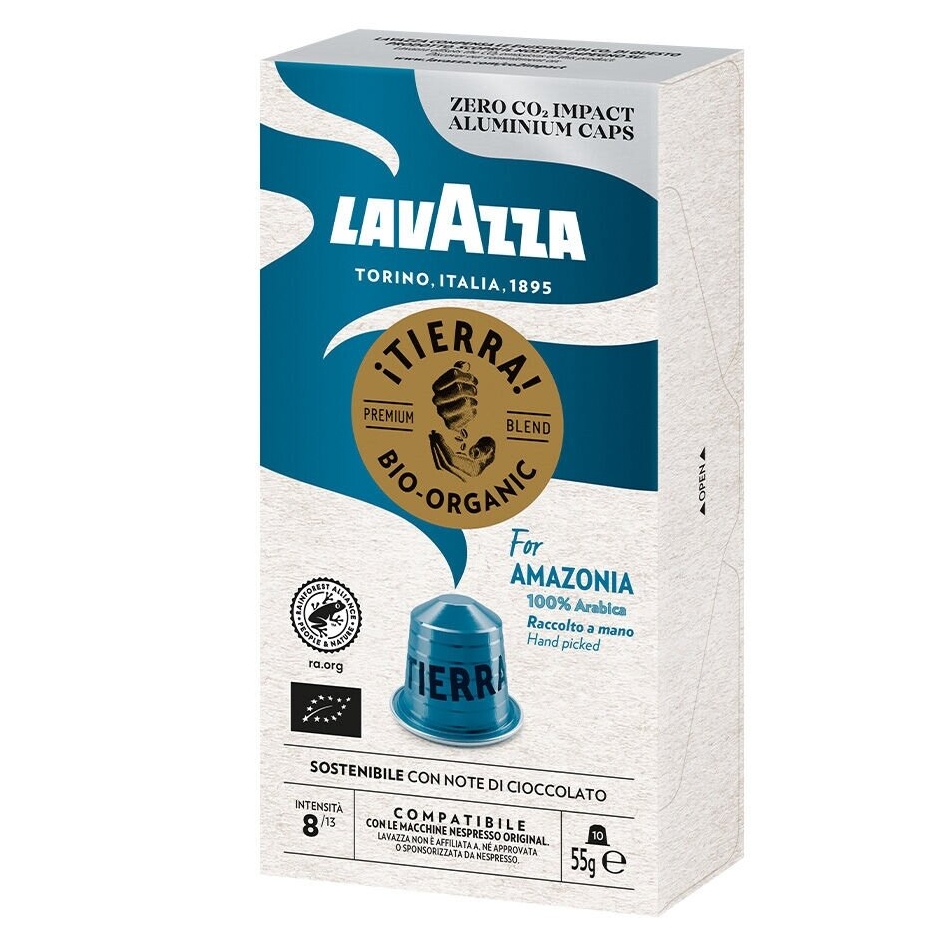 Kavos kapsulės suderinamos su Nespresso® Lavazza Tierra for Amazonia 10 vnt.