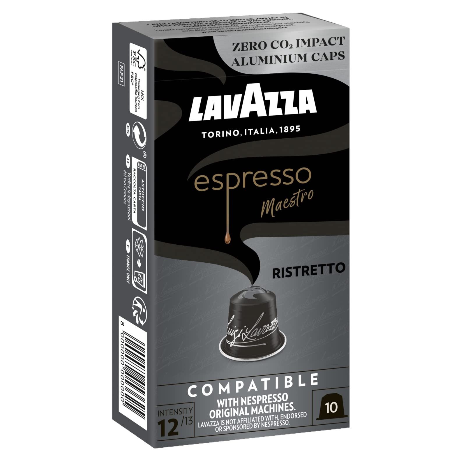 Kavos kapsulės suderinamos su Nespresso® Lavazza Espresso Maestro Ristretto 10 vnt.