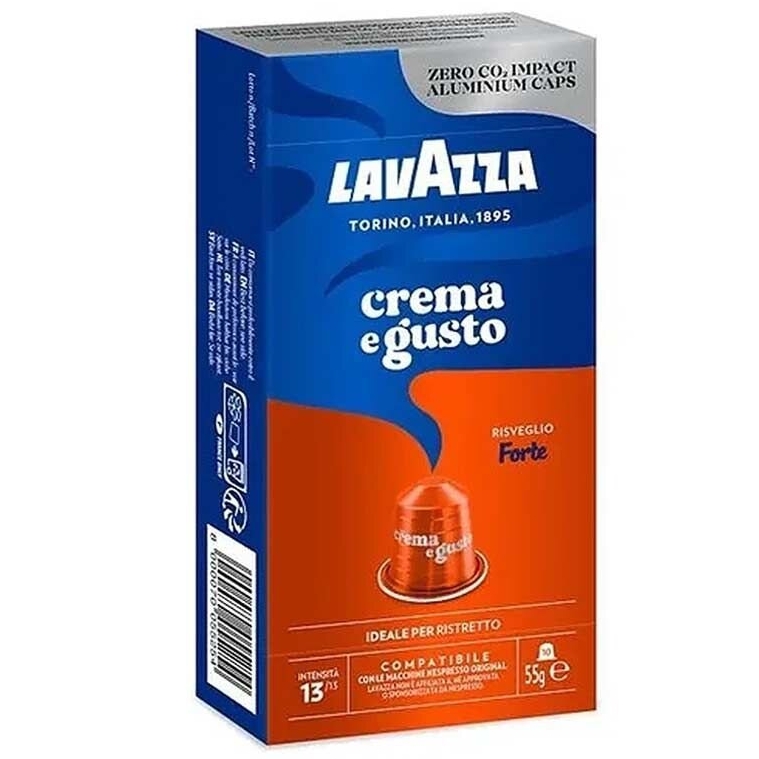 Kavos kapsulės suderinamos su Nespresso® Lavazza Crema e Gusto Forte 10 vnt.