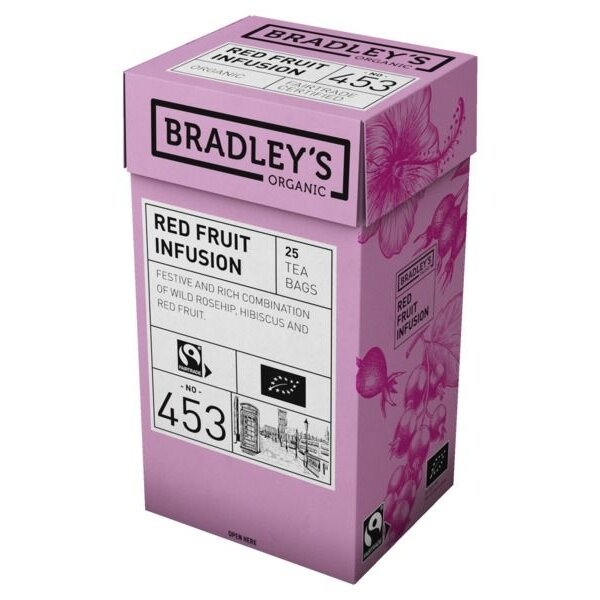 Arbata Bradley's Red Fruit Infusion 25 vnt. maišelių