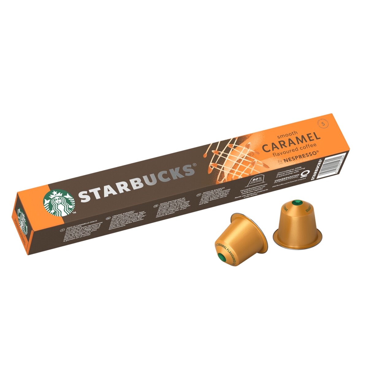 Kavos kapsulės, suderinamos su Nespresso® Starbucks Smooth Caramel 10 vnt.