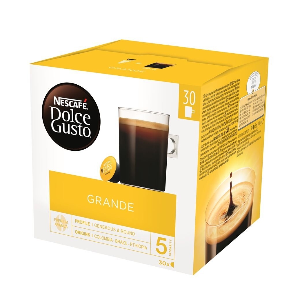 Kavos kapsulės NESCAFÉ Dolce Gusto Grande 30 kaps.