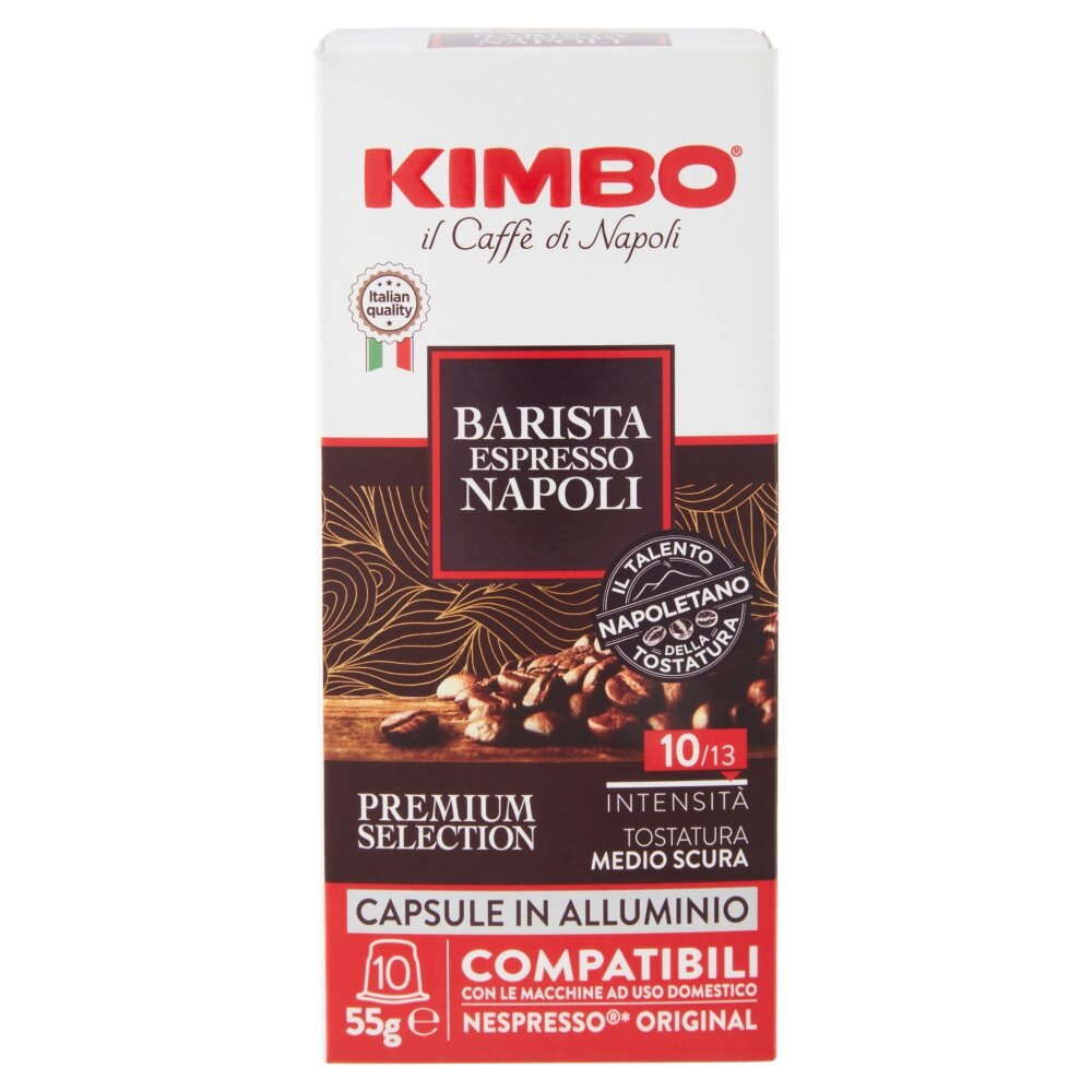 Kavos kapsulės, suderinamos su Nespresso® Kimbo Barista Napoli 10 vnt.