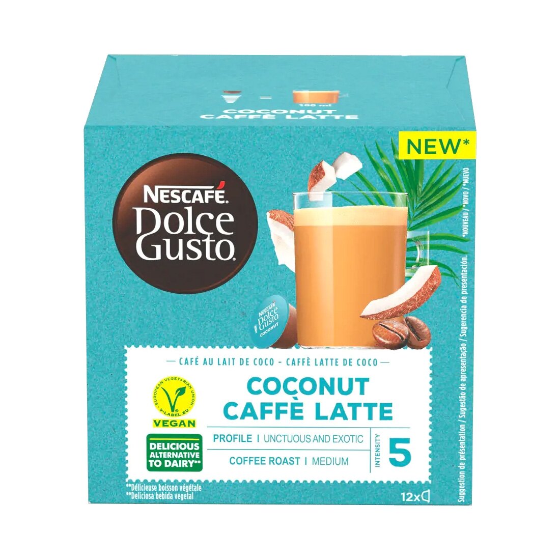 Kavos kapsulės NESCAFÉ Dolce Gusto Coconut Cafe Latte