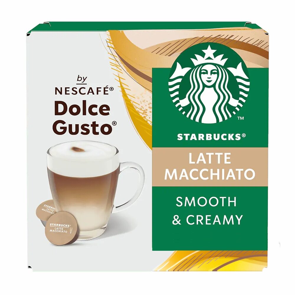 Kavos kapsulės Starbucks Dolce Gusto Latte Macchiato