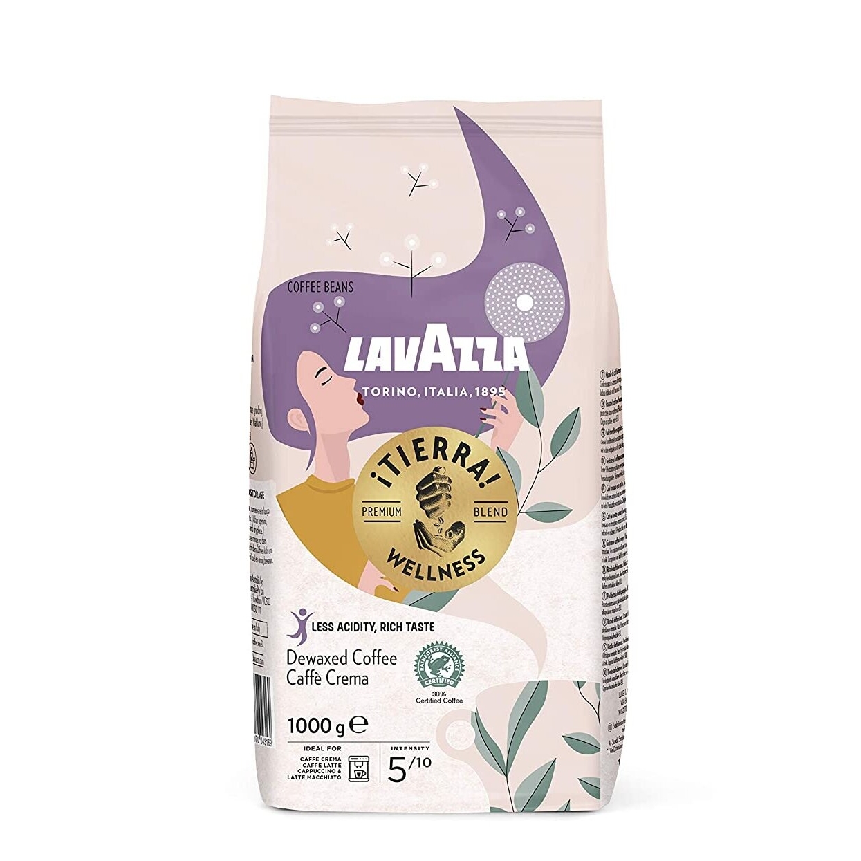 Kavos pupelės Lavazza Tierra Wellness, 1 kg